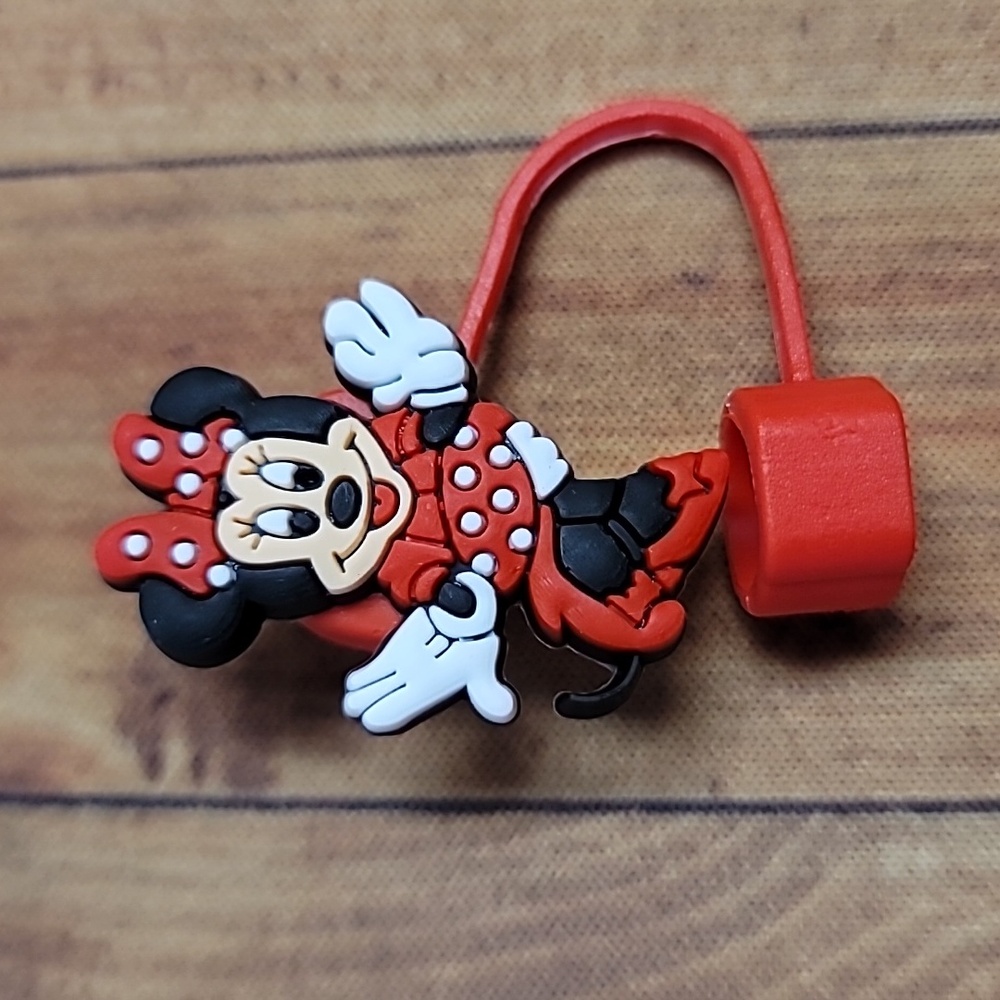 Girl Mouse Straw Topper Silicone 10mm/0.4 in Cap Accessory
